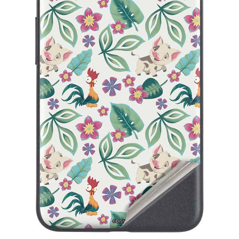 Disney Princess Moana Pua and Heihei Pattern Google Pixel 4a 5G Skin